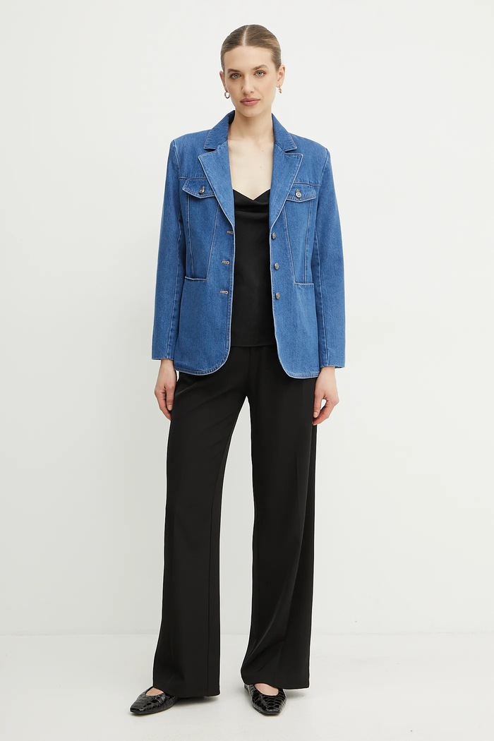 BOSS jacheta denim 50532532 albastru SS25