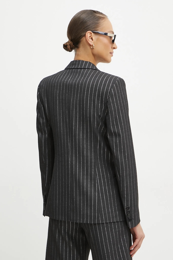 Abbigliamento Karl Lagerfeld blazer con aggiunta di lana A1W14025 grigio