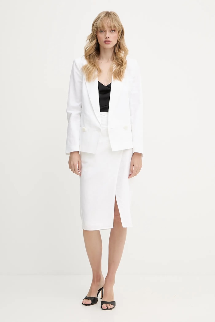 Сако Armani Exchange XW000457.AF12814 бял SS25