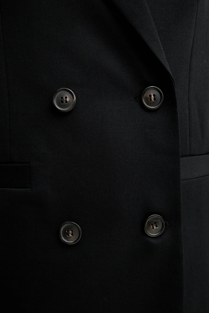 Vlněné sako A.P.C. veste lucy WOAPO.F03212 černá