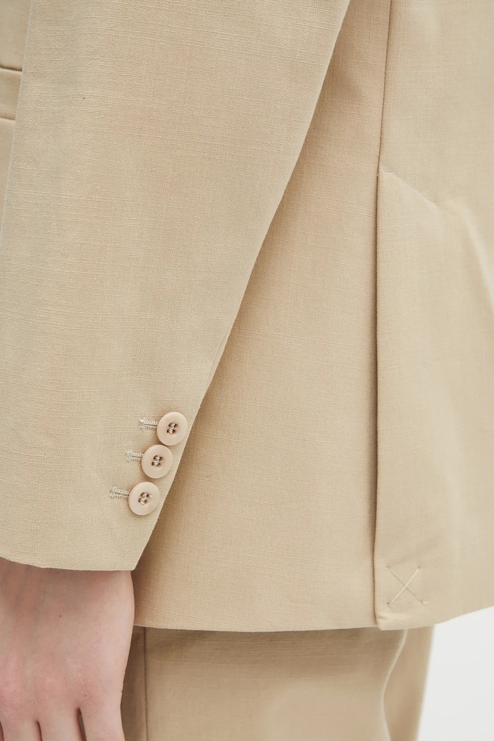 A.P.C. blazer in cotone veste lucy beige COHFU.F03212