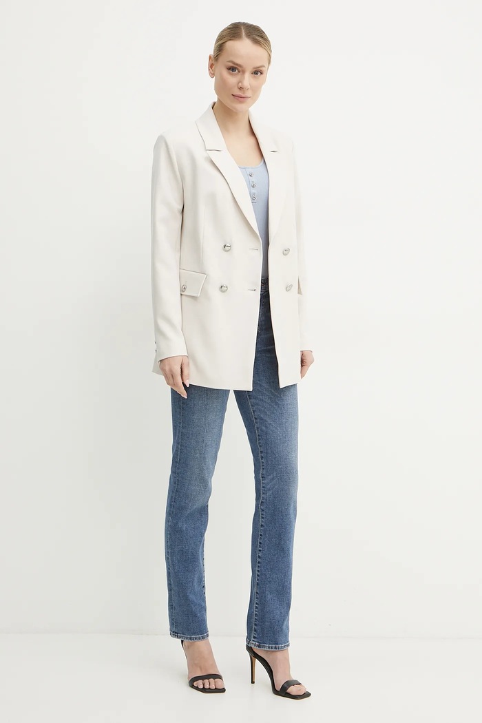 Σακάκι Guess W5RN49.WGX02 μπεζ SS25