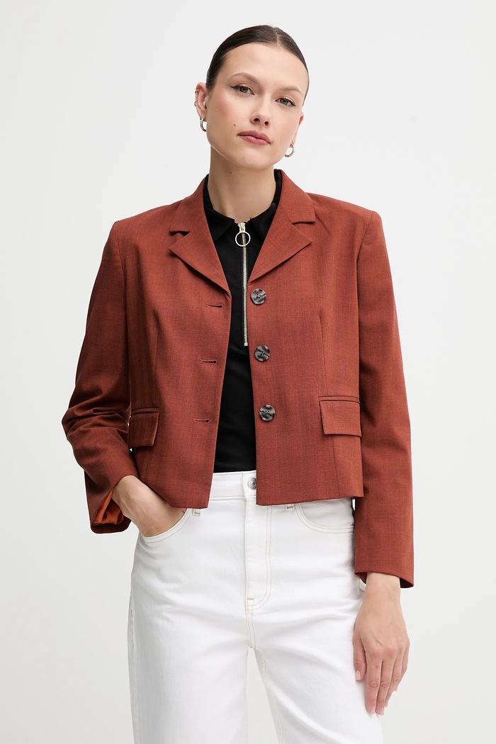 Sisley sacou cu captuseala portocaliu 290TLW02W