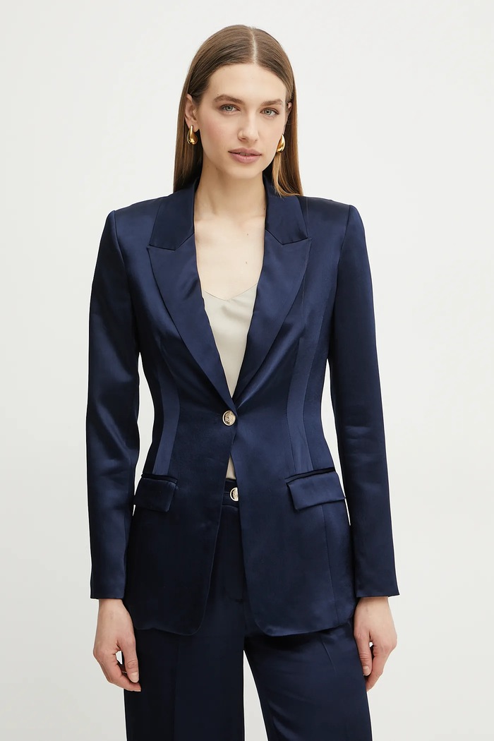Marciano by Guess Marynarka FANNIE granatowy 5RGN01.7248A