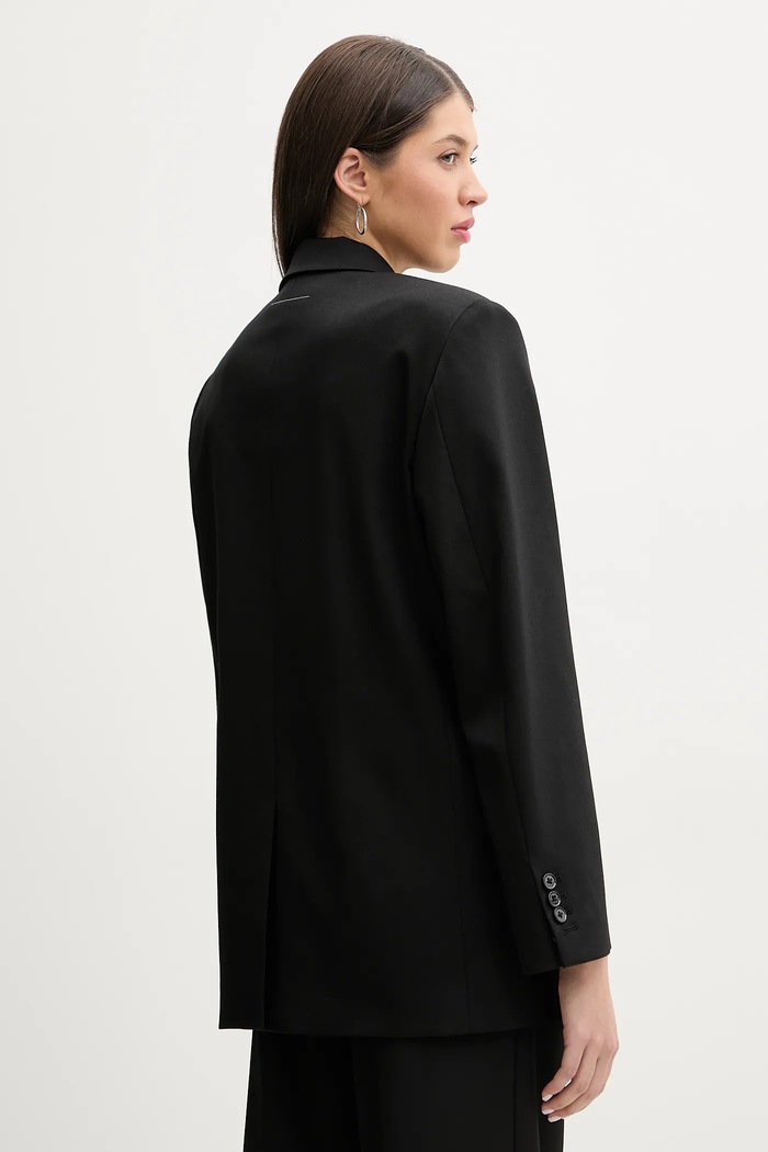 Oblečenie Sako s prímesou vlny MM6 Maison Margiela S52BN0136.M35153 čierna
