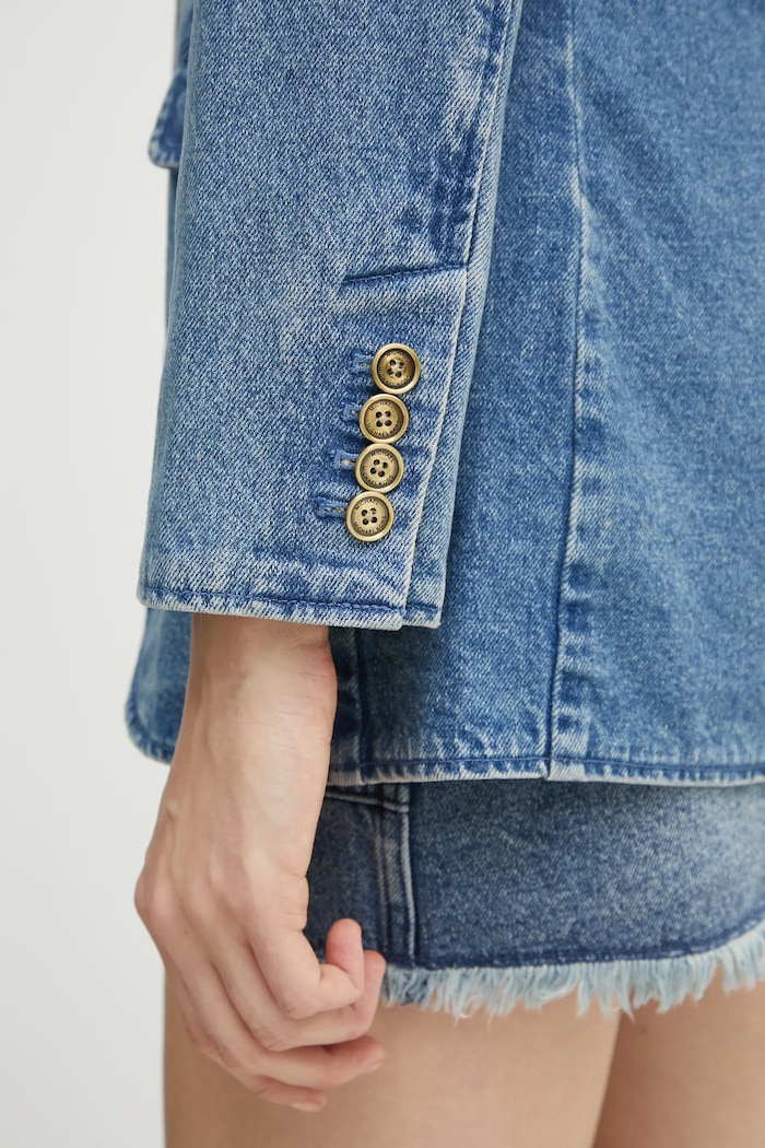 MICHAEL Michael Kors marynarka jeansowa MR510A7FAU niebieski