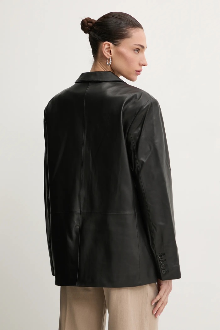 Îmbrăcăminte MICHAEL Michael Kors Sacou de piele MF41098FAF negru