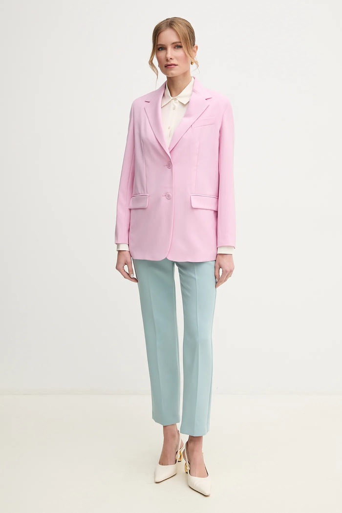 Vlnené sako Weekend Max Mara 2515041091600 fialová SS25