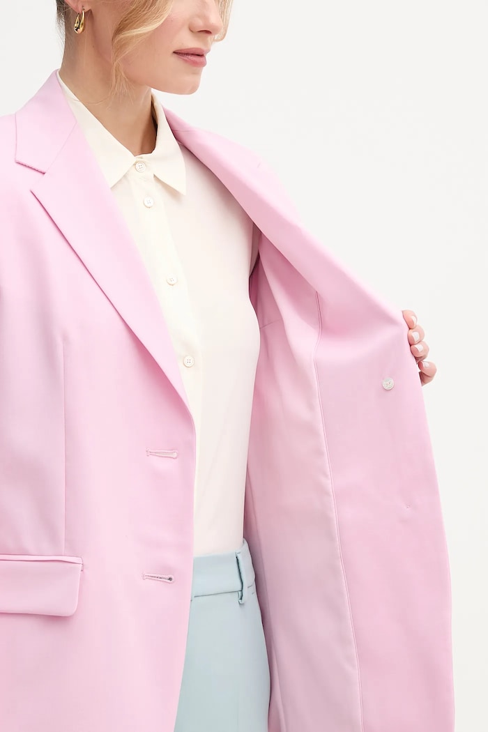 Vlnené sako Weekend Max Mara 2515041091600 fialová