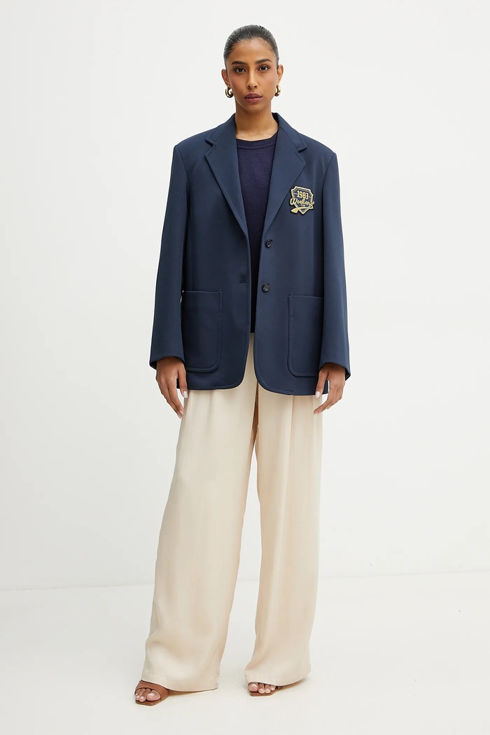 Weekend Max Mara Marynarka 2515911011600 granatowy SS25