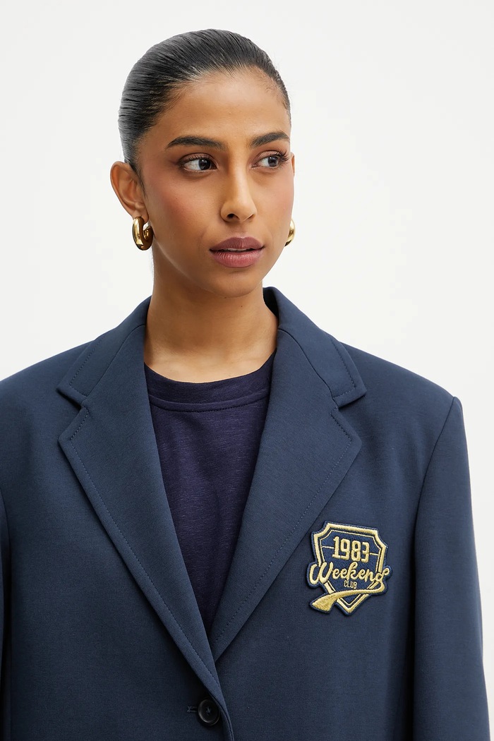 Marynarka Weekend Max Mara 2515911011600 granatowy