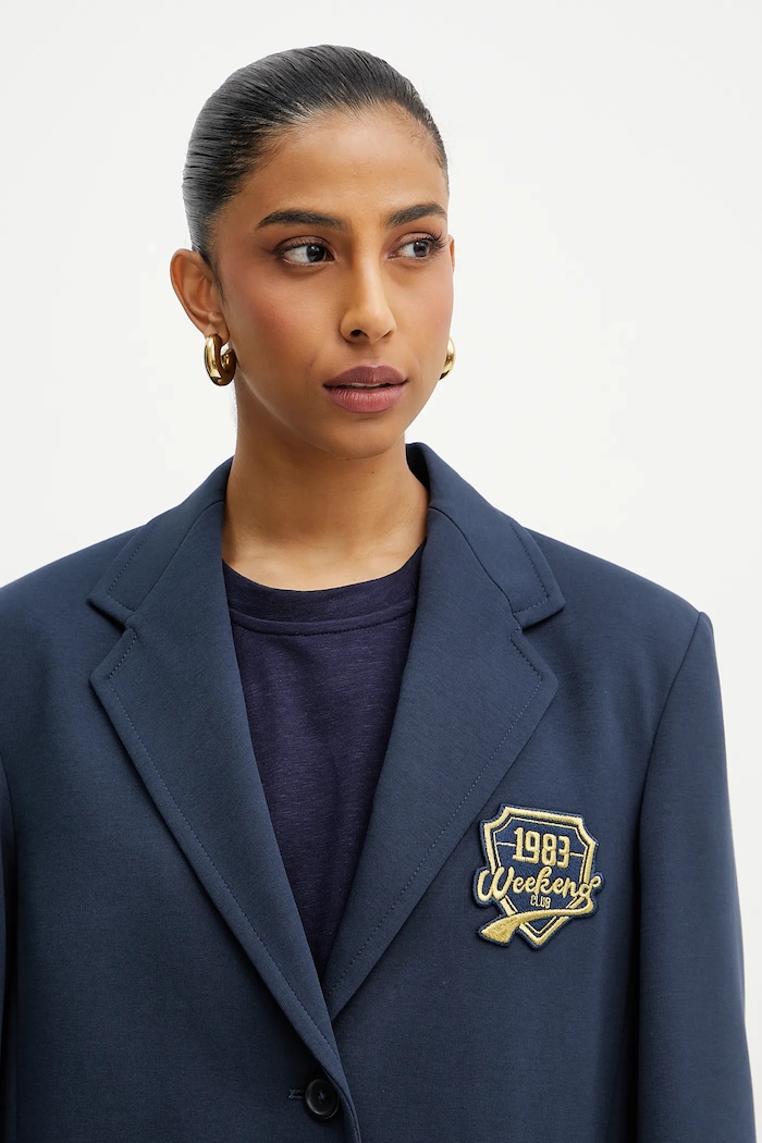 Marynarka Weekend Max Mara 2515911011600 granatowy