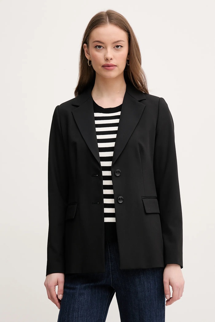 United Colors of Benetton marynarka tkanina czarny 2R4CDW02W