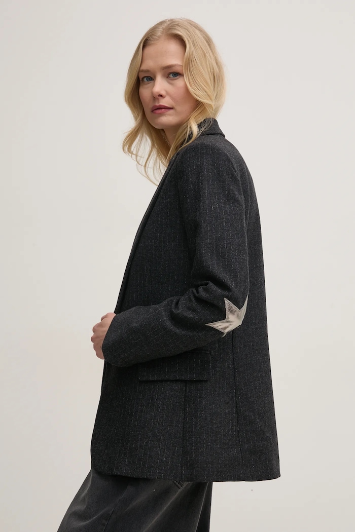 Vlněné sako ZADIG&VOLTAIRE látka šedá WWBL01877.23