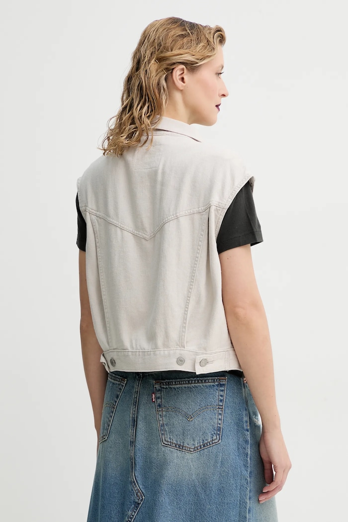Oblečení Vesta Levi's SHRUNKEN 90S VEST 001W2 béžová