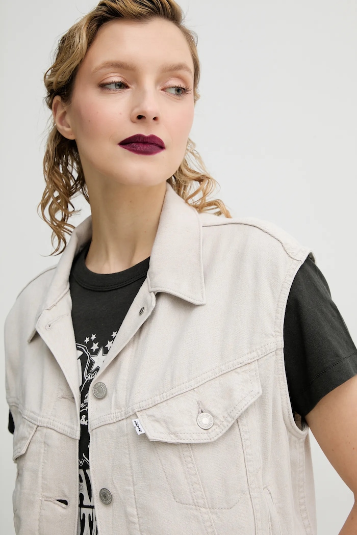Vesta Levi's SHRUNKEN 90S VEST béžová 001W2