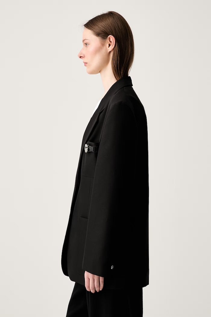 Coperni Belted Pocket Tailored giacca monopetto da donna COPV69F3004 nero SS25