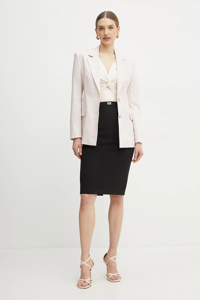 BOSS marynarka 50537451 różowy SS25