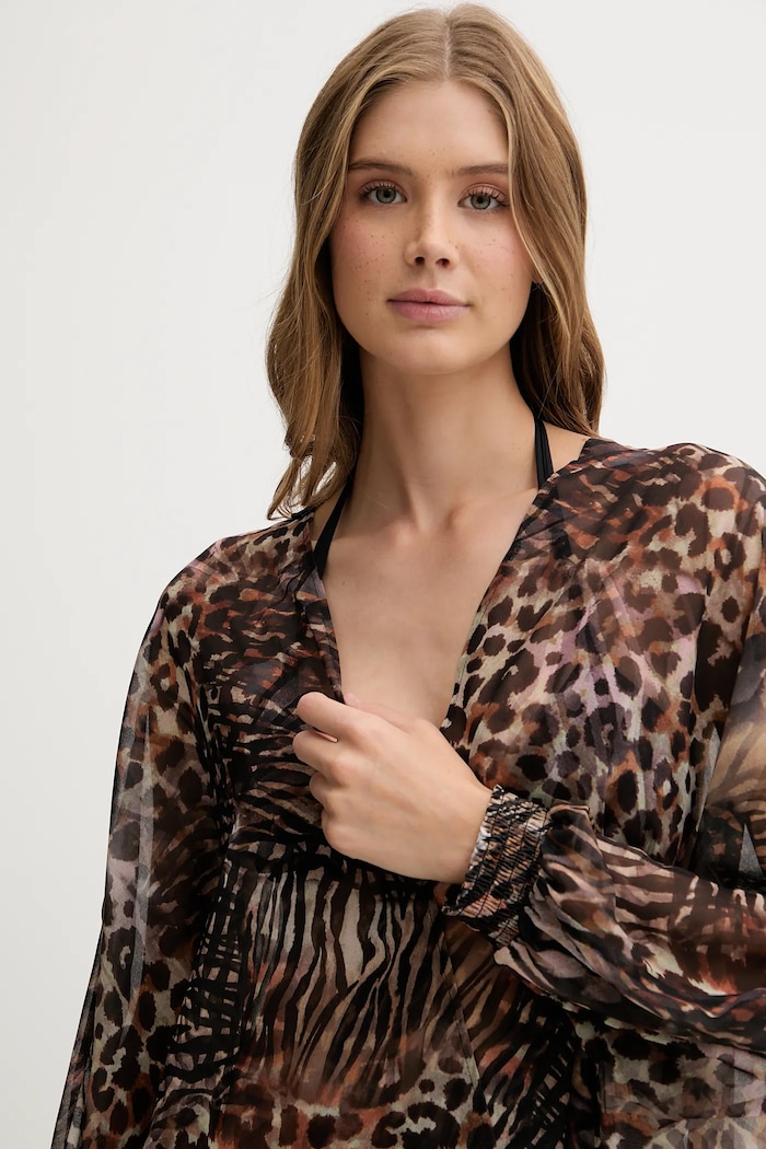 Guess kimono plażowe E5GK03.WH4T2 brązowy