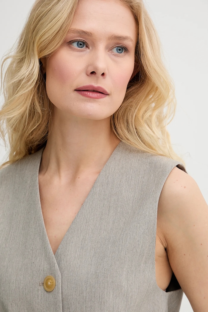 Prsluk By Malene Birger OCCA siva 103012