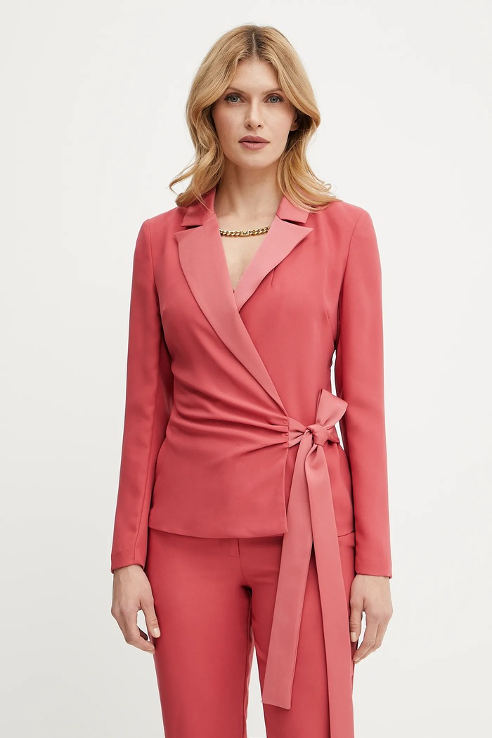 Marciano by Guess marynarka VITTORIA tkanina różowy 5GGN18.7300A