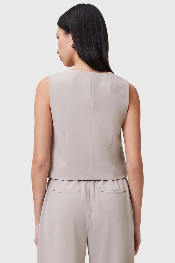 Odzież AllSaints kamizelka ALEIDA W005QC beżowy