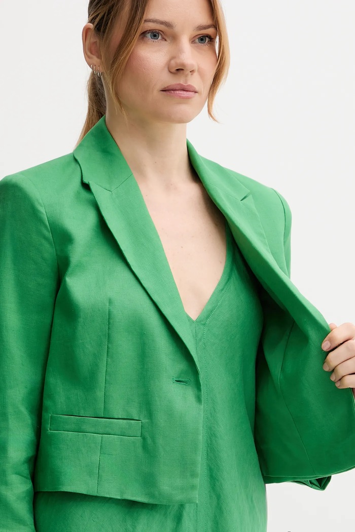 Ľanové sako United Colors of Benetton 2AGHDW037