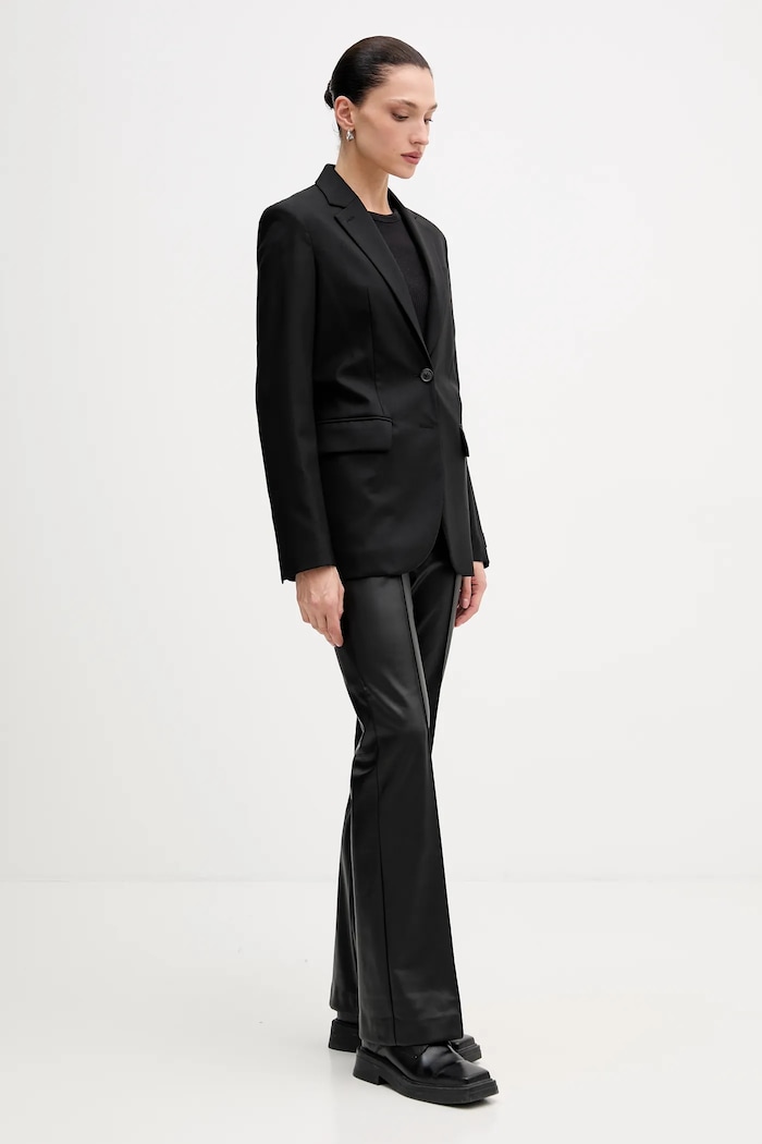 Kenzo gyapjú kabát FF52VE2619RA.99 fekete