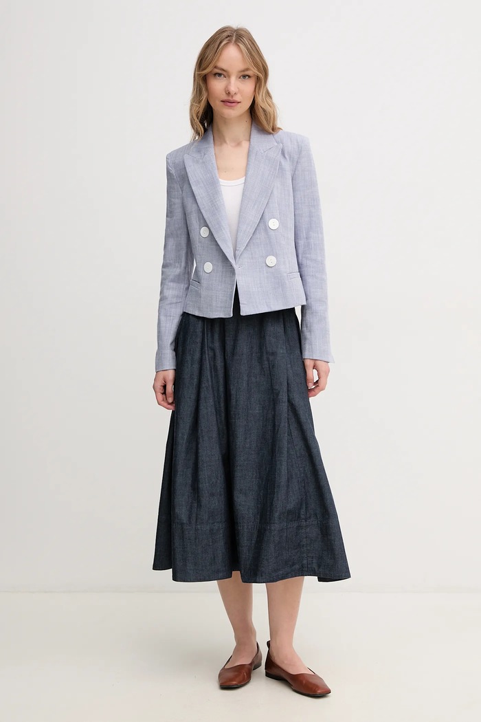 Pedro del Hierro marynarka bawełniana 6759162 niebieski SS25