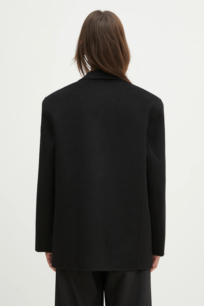 Odjeća Vuneni sako Anine Bing Quinn Blazer A.01.7073 crna