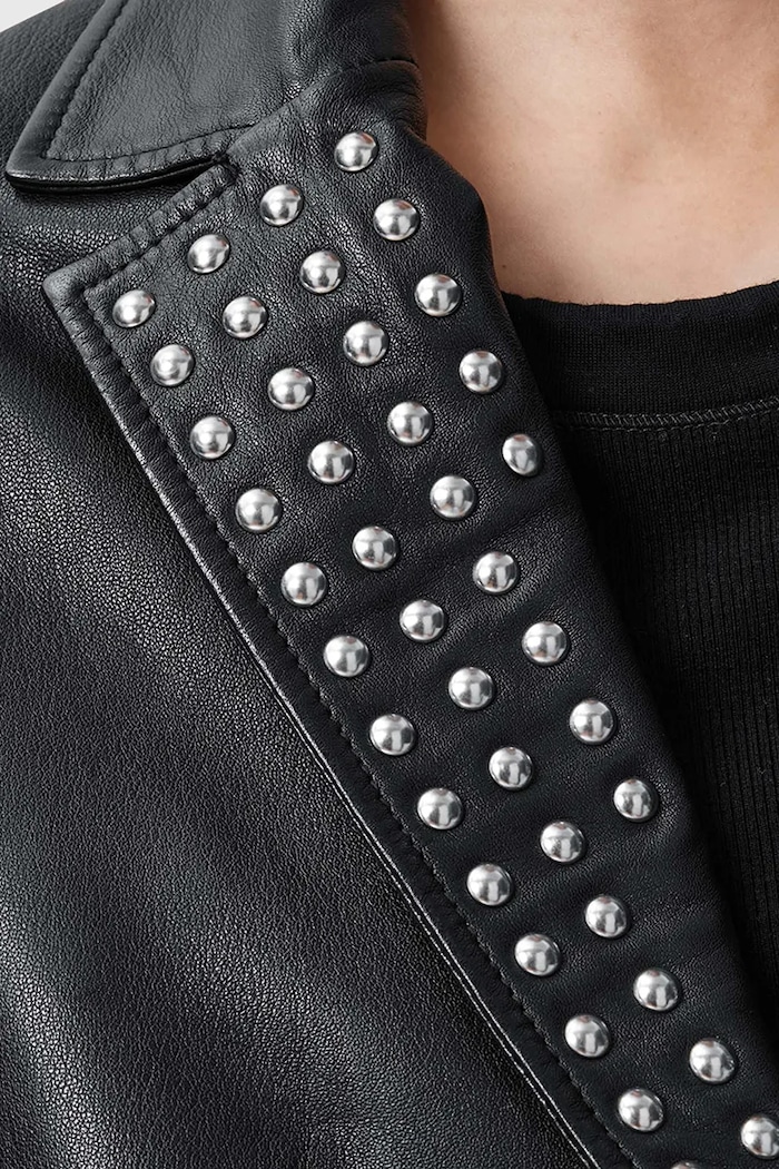 Δερμάτινο σακάκι AllSaints CORINNA W037LC