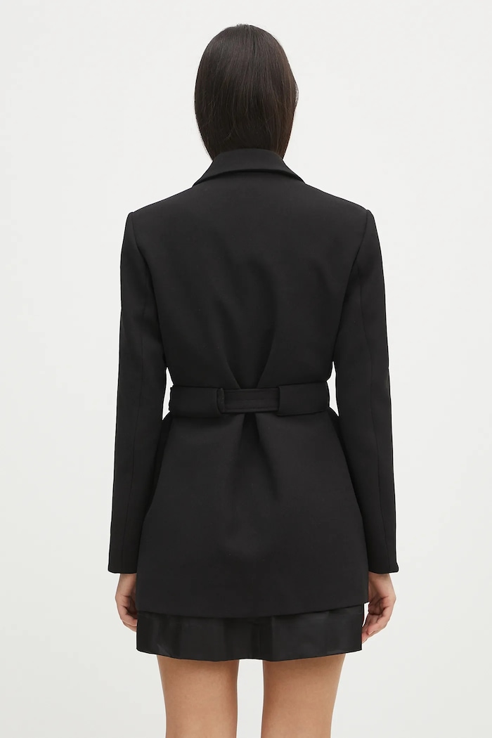 Odzież GANNI marynarka Bonded Crepe W0241 czarny