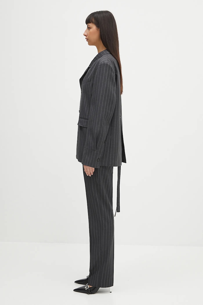 Vuneni sako JW Anderson Open Back Tailored JK0368.PG1695.945 siva SS25