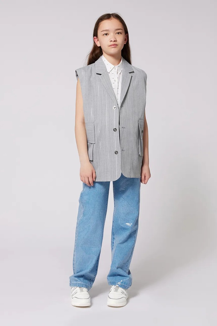 Dječji prsluk Dkny D62278.114.150 siva