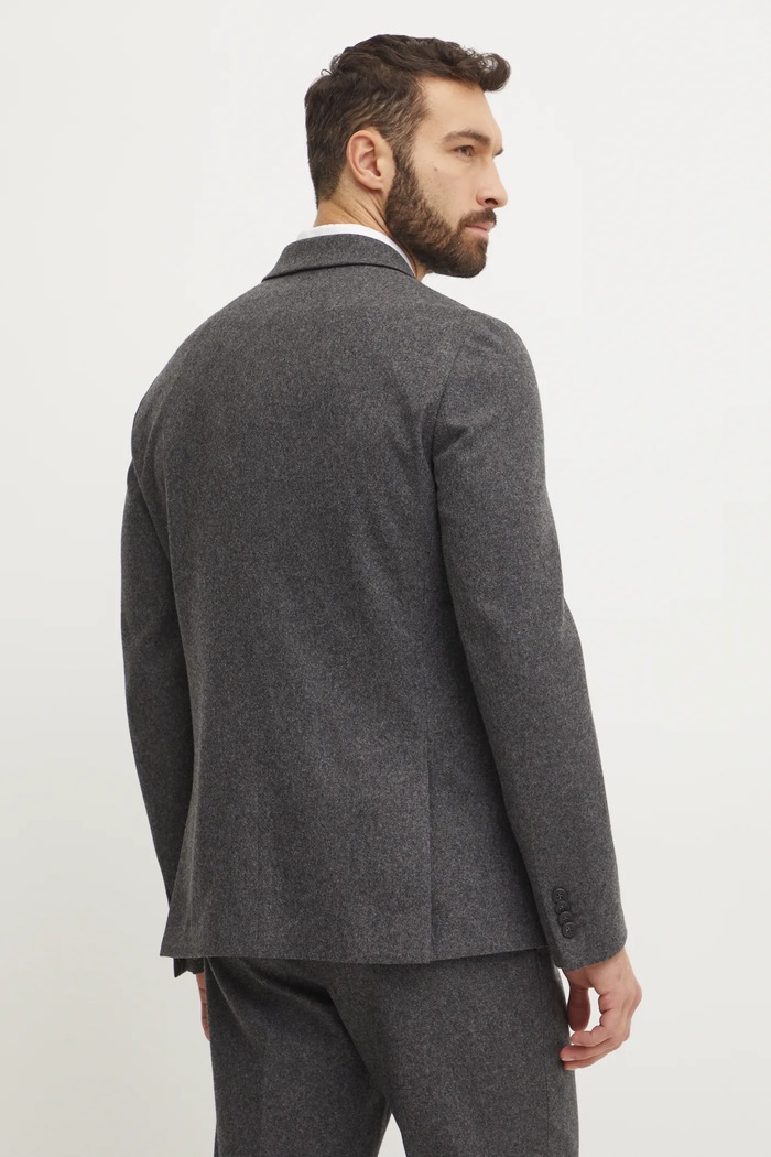 Oblečení Vlněné sako Calvin Klein K10K113923 šedá