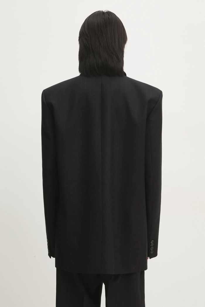 Odzież VETEMENTS marynarka wełniana Double Breasted Evening UA66JA450B1 czarny