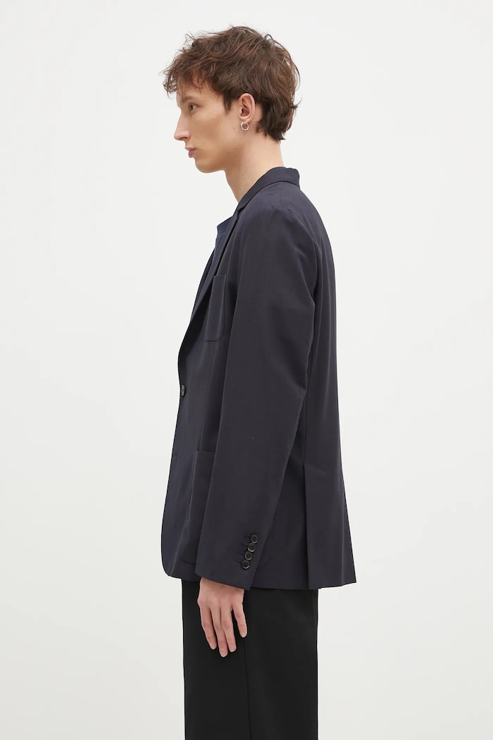Sako s prímesou vlny Paul Smith M1R.2321.P02571 tmavomodrá SS25