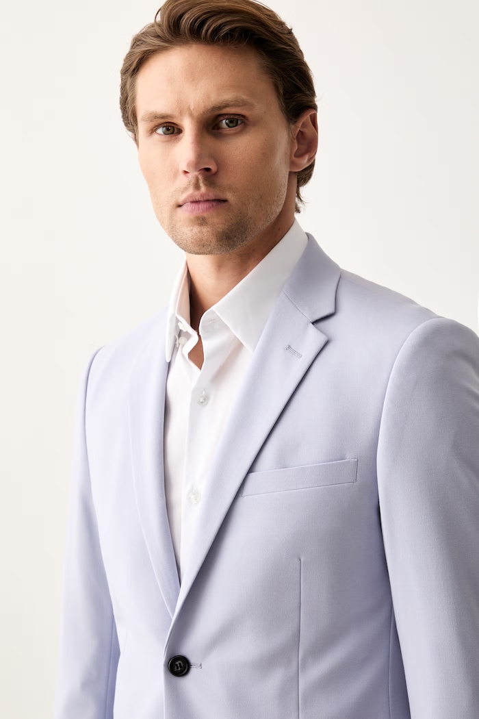 Lindbergh costum din două piese pentru bărbați 30.61040.SOFT.PURPLE albastru