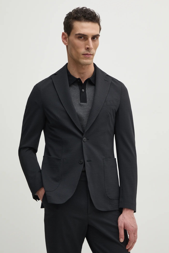 BOSS marynarka regular czarny 50540703