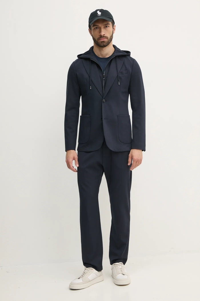 Tommy Hilfiger sacou MW0MW39188 bleumarin SS25