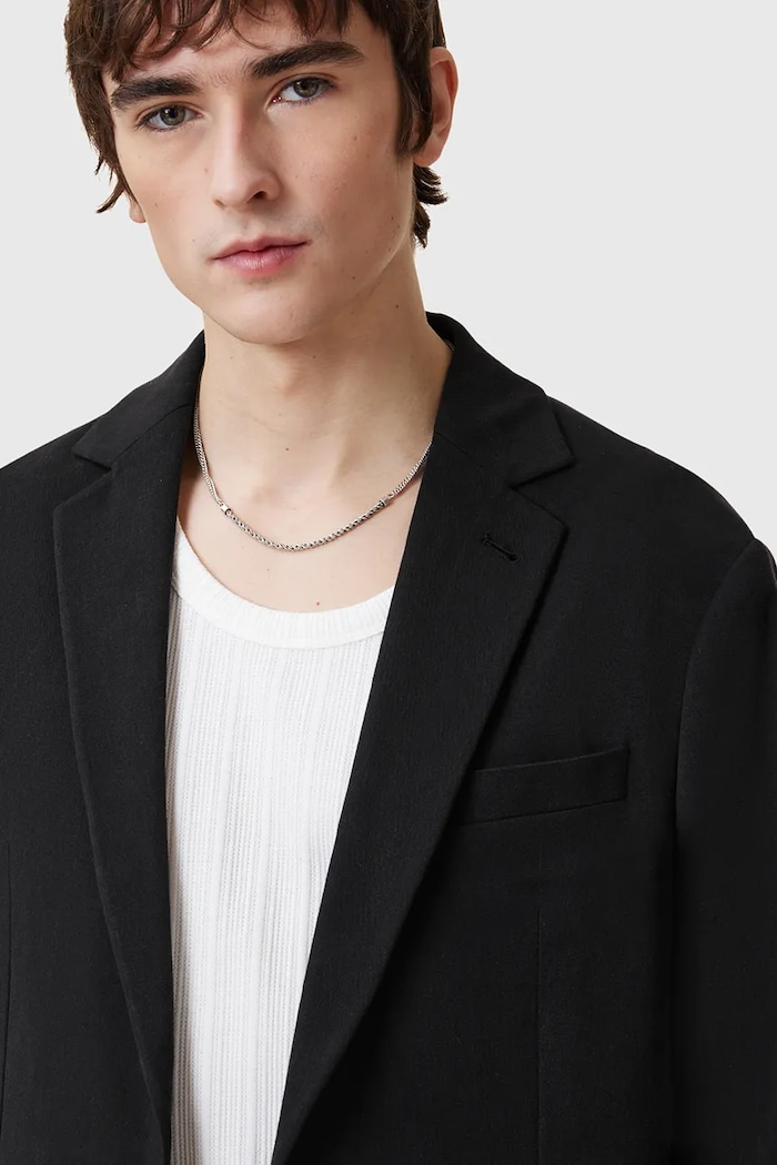 AllSaints marynarka BAY M017QC czarny SS25