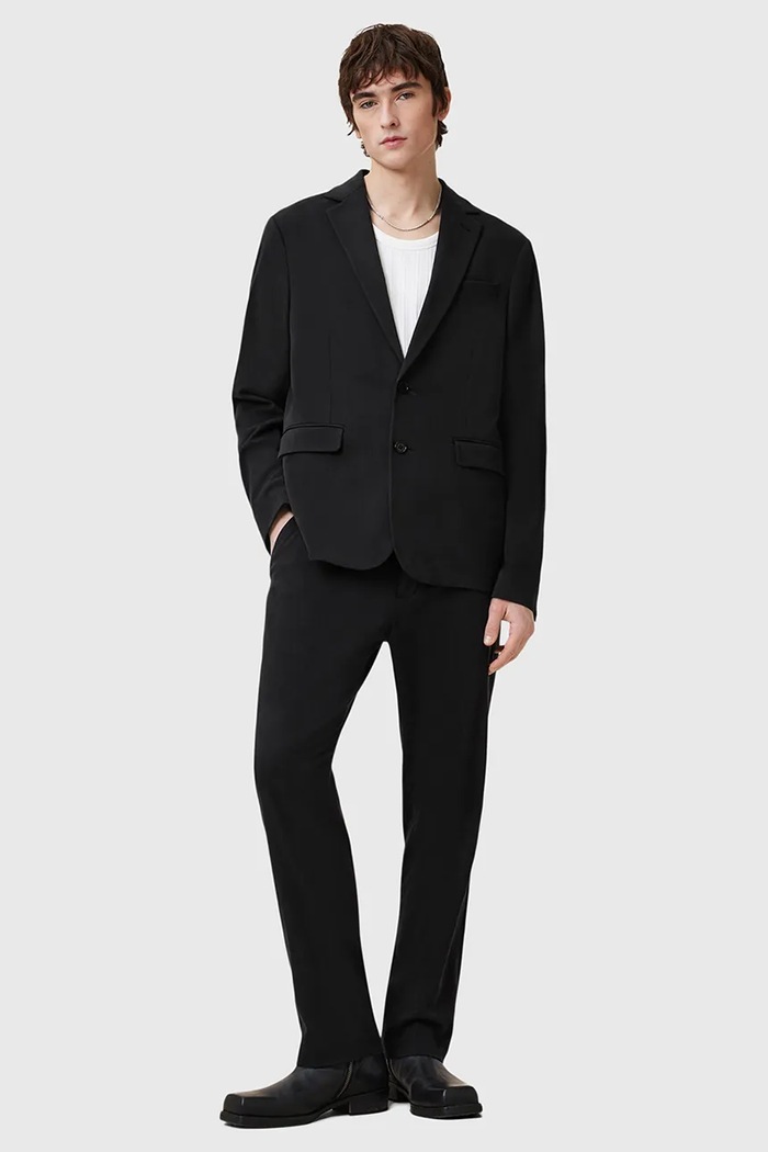 AllSaints marynarka BAY M017QC czarny