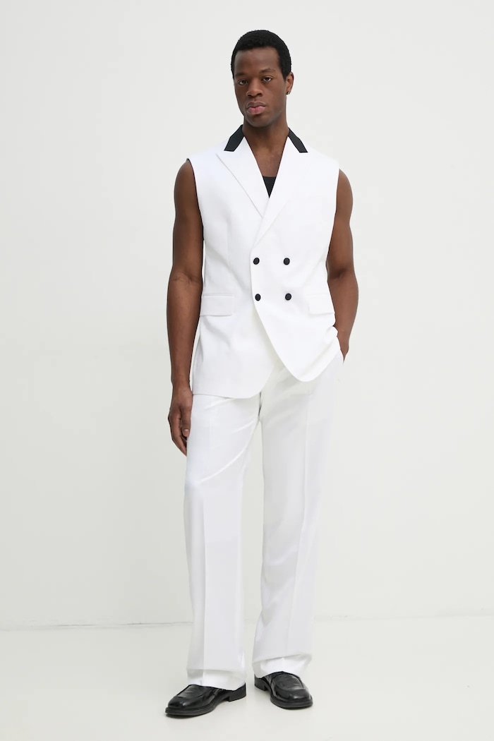 Γιλέκο Karl Lagerfeld KL STUDIO 552056.355420 λευκό ZS25