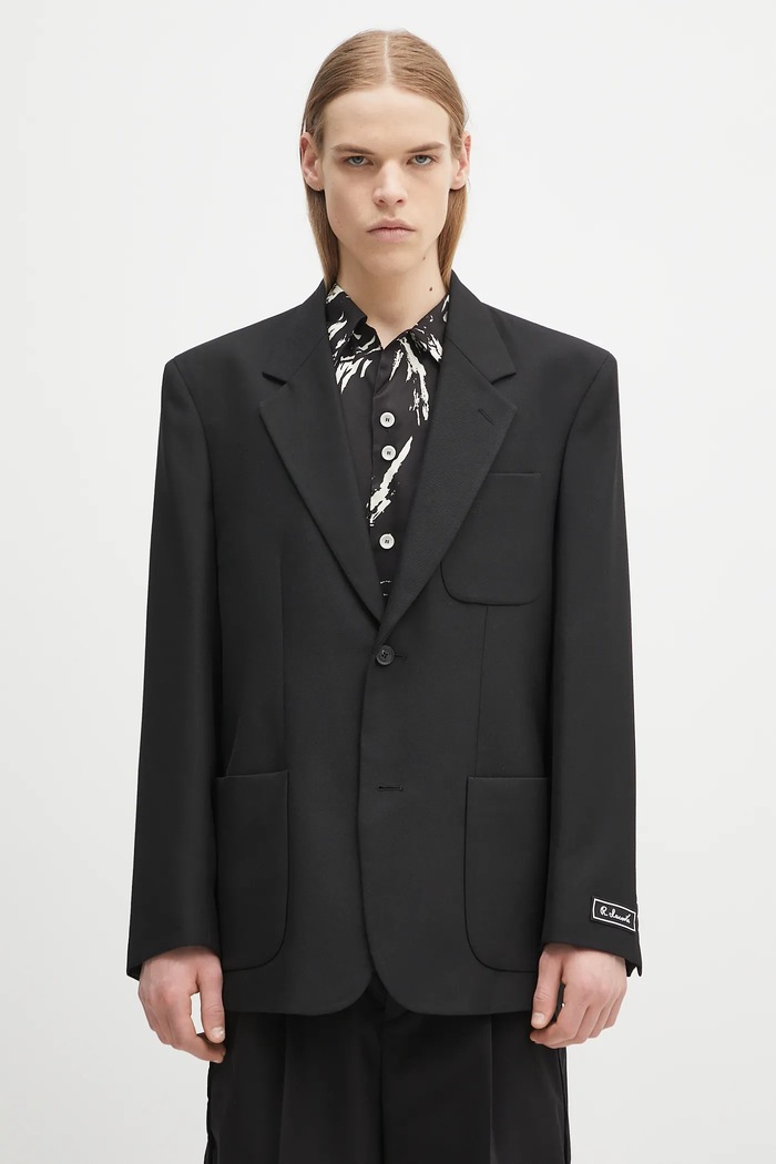 Lacoste marynarka regular czarny VH7175