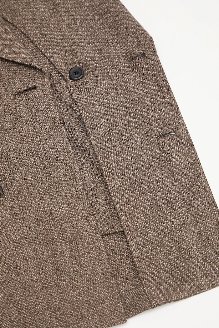 Ľanové sako Sharp Db Blazer M2250STC hnedá