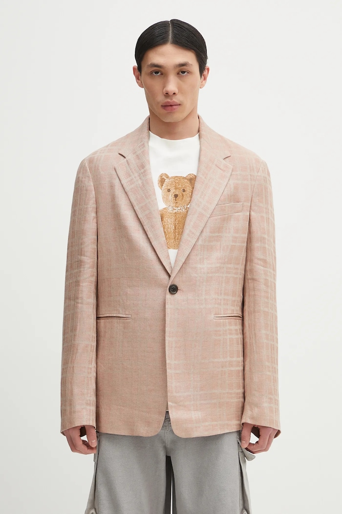 Λινό πανωφόρι Our Legacy Unconstructed Shinjuku Blazer λινό μπεζ M2250UH