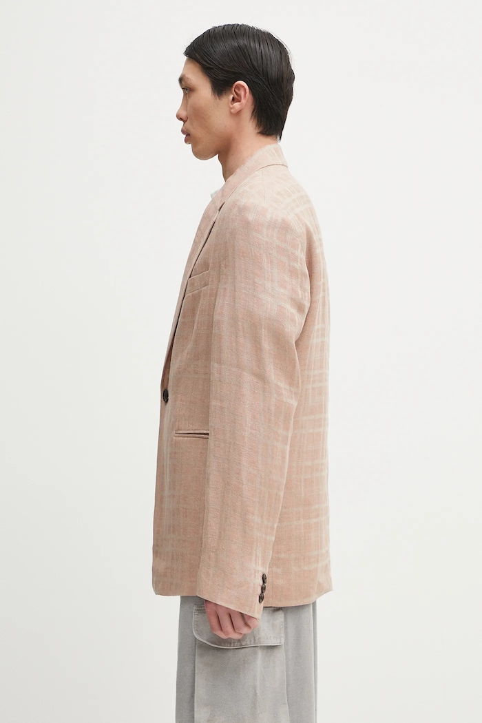 Λινό πανωφόρι Our Legacy Unconstructed Shinjuku Blazer M2250UH μπεζ SS25