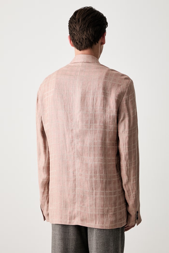Одежда Our Legacy Unconstructed Shinjuku Blazer однобортный пиджак из льна для мужчин M2250UH бежевый