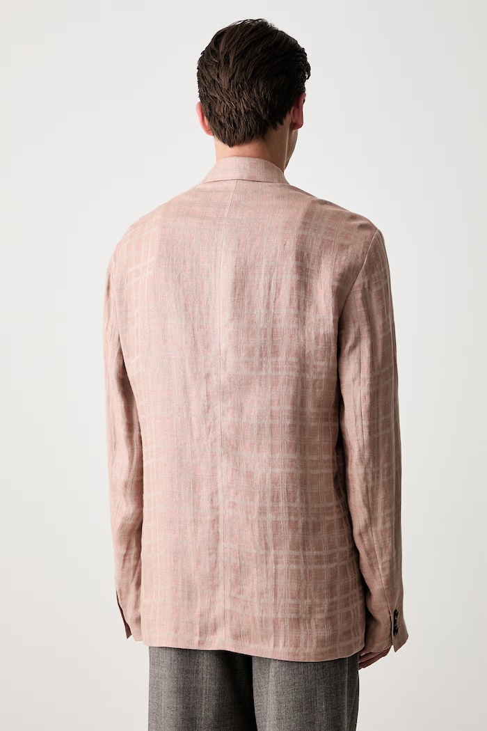 Одежда Our Legacy Unconstructed Shinjuku Blazer однобортный пиджак из льна для мужчин M2250UH бежевый