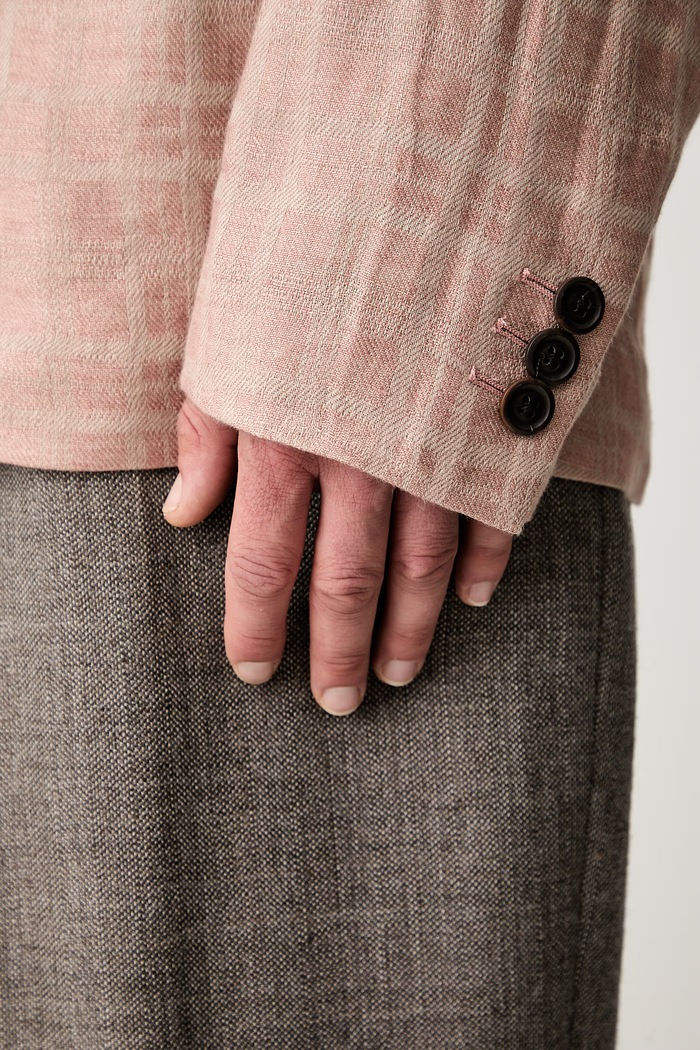 Our Legacy Unconstructed Shinjuku Blazer однобортный пиджак из льна для мужчин M2250UH бежевый